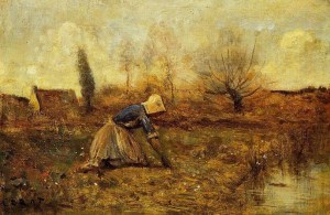 Farmer-Kneeling-Picking-Dandelions